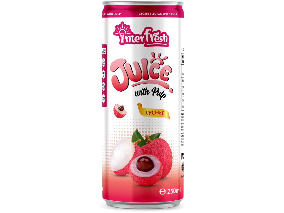 250ml Interfresh Lychee Juice with pulp