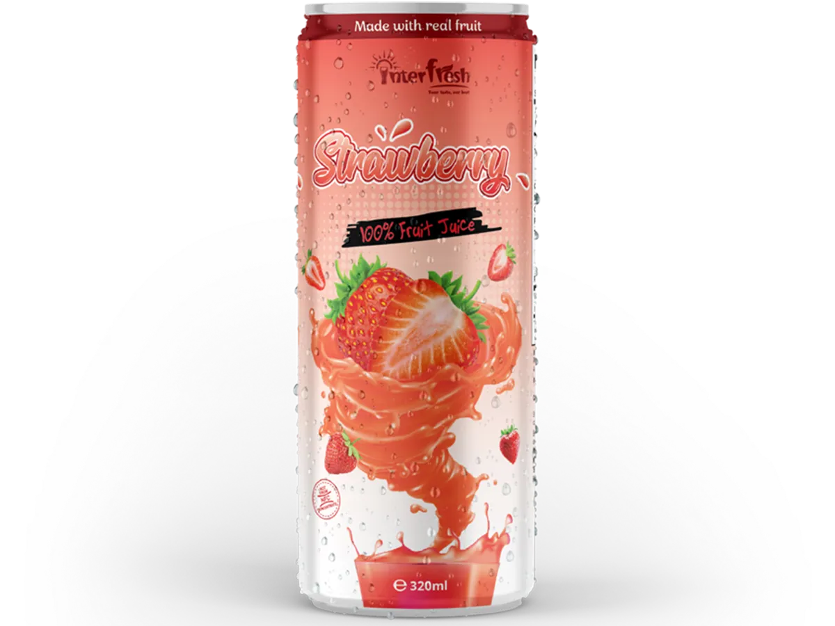 320ml Interfresh 100% Juice Strawberry